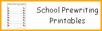 School Prewriting Printables