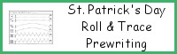 St. Patrick's Day Roll & Trace Prewriting