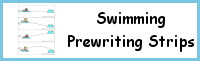 Swimming Prewriting Strip Printables