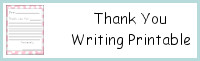 Thank You Writing Printable