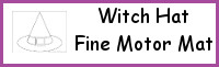 Witch Hat Fine Motor Mat