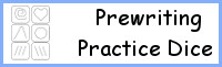 Prewriting Practice Dice Printables