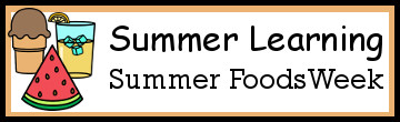 No-Prep Summer Foods Weekly Packs – PreK To Fourth Grade