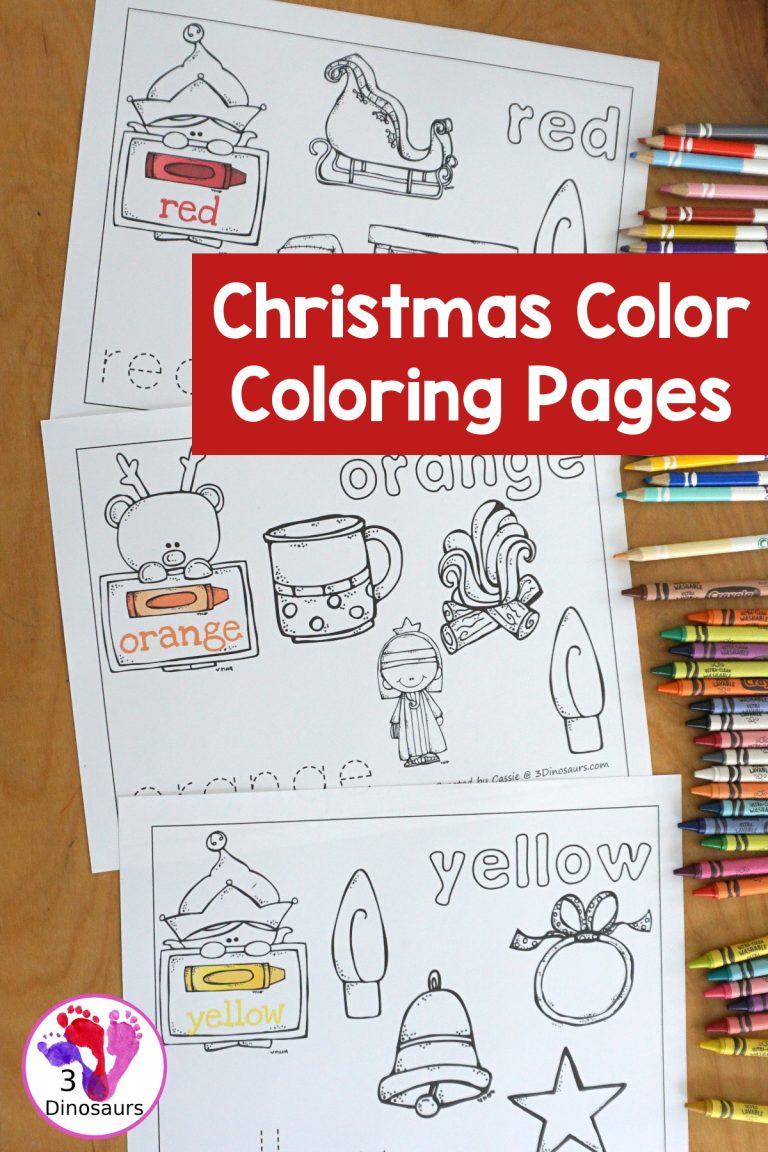 Free Christmas Color Coloring Page Printables