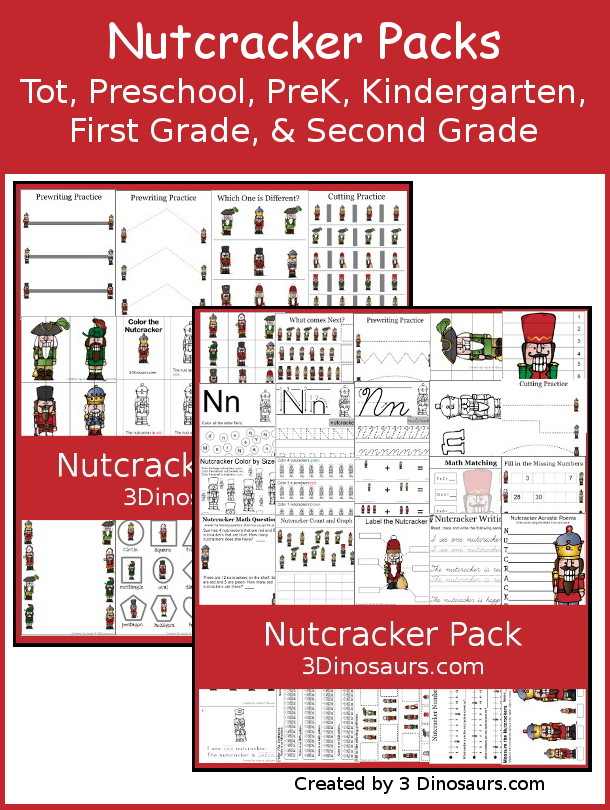 Free Nutcracker Learning Pack - Tot, Preschool, Prek, Kindergarten, First Grade, Second Grade