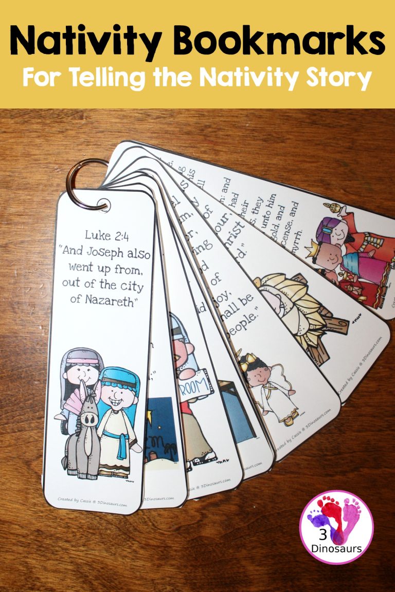 Free Nativity Bookmarks with Scriptures