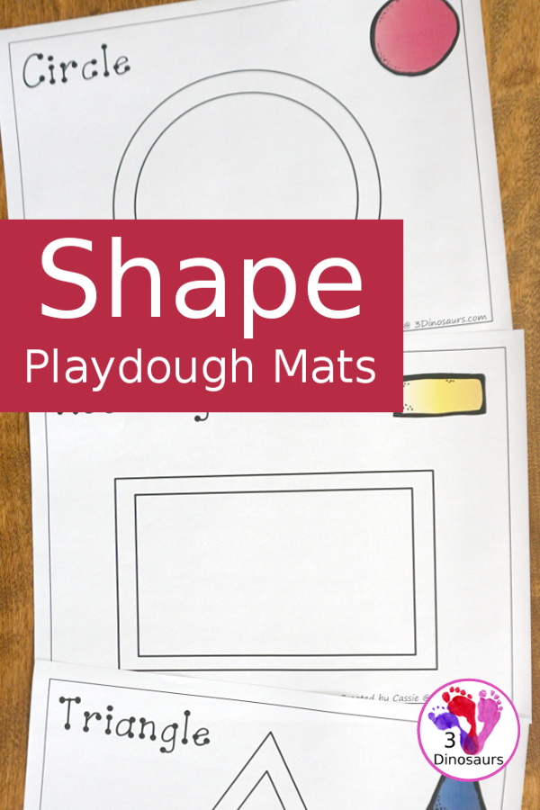 Hands-on Learning With Free Shape Playdough Mats