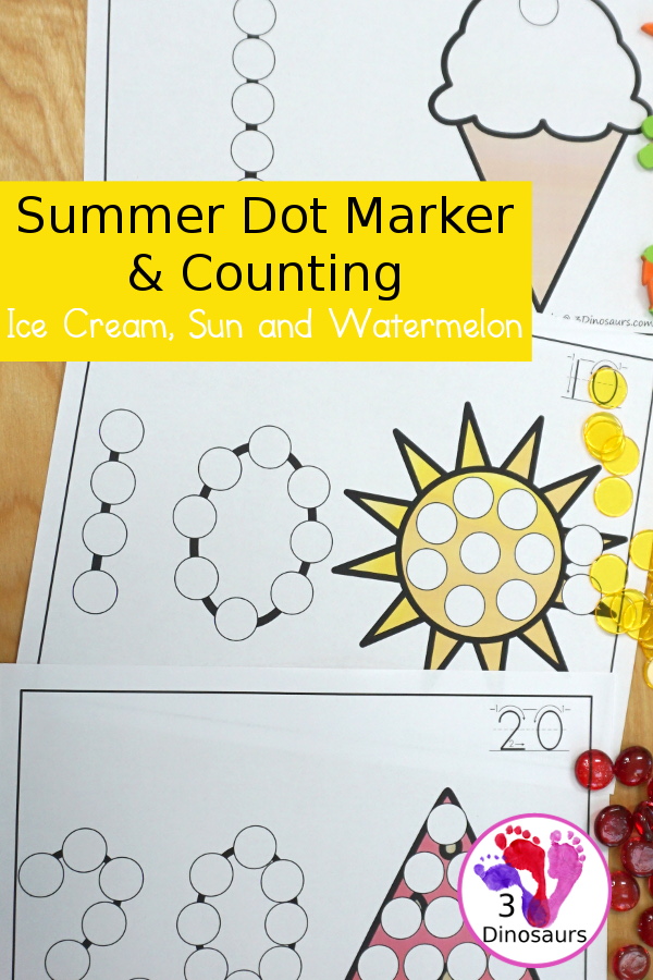 Summer Dot The Number & Counting: Sun, Ice Cream, & Watermelon