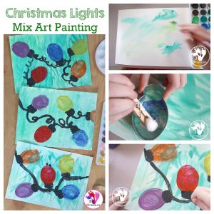 Cookie Cutter: Christmas Lights Painting