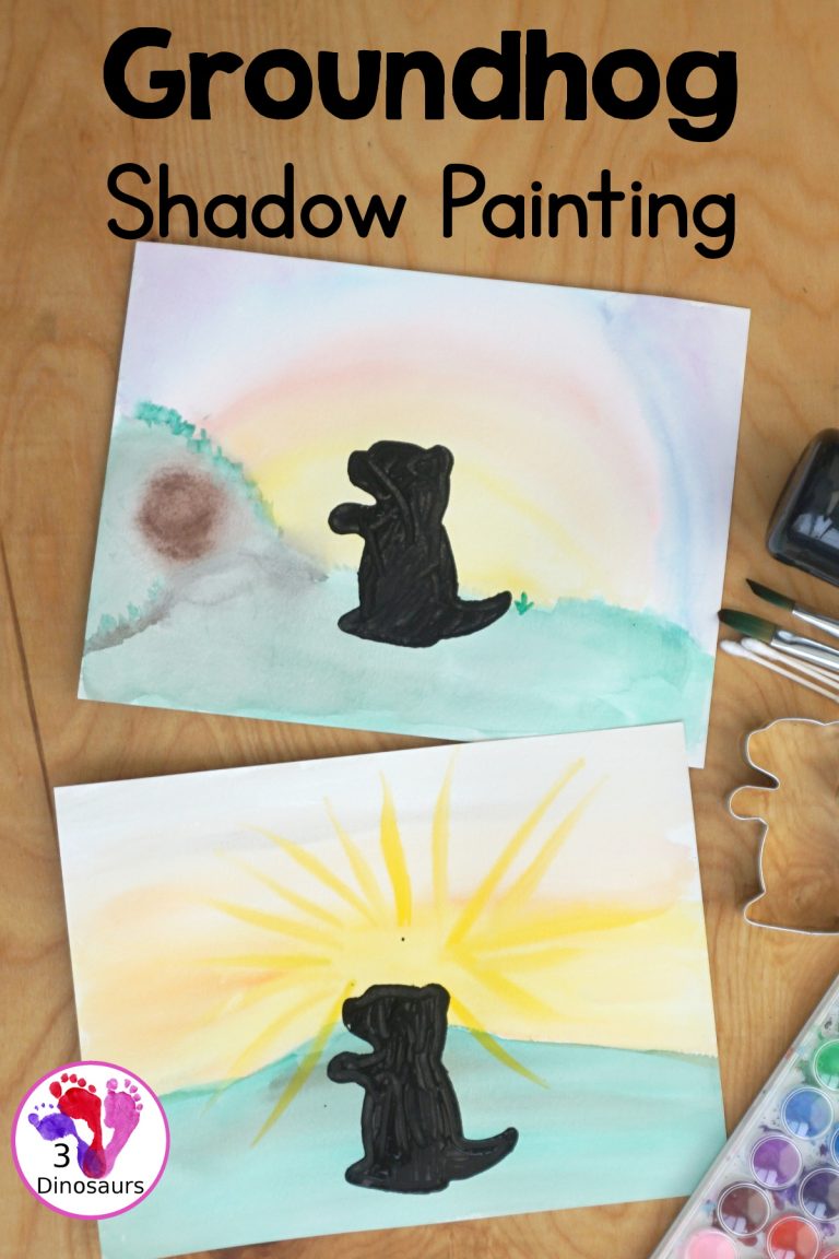 A Fun Groundhog Shadow Painting Activity