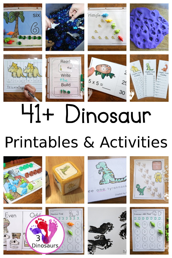 41+ Dinosaur Printables & Activities