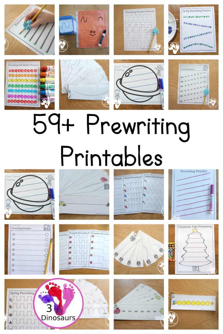 59+ Prewriting Printables For Kids