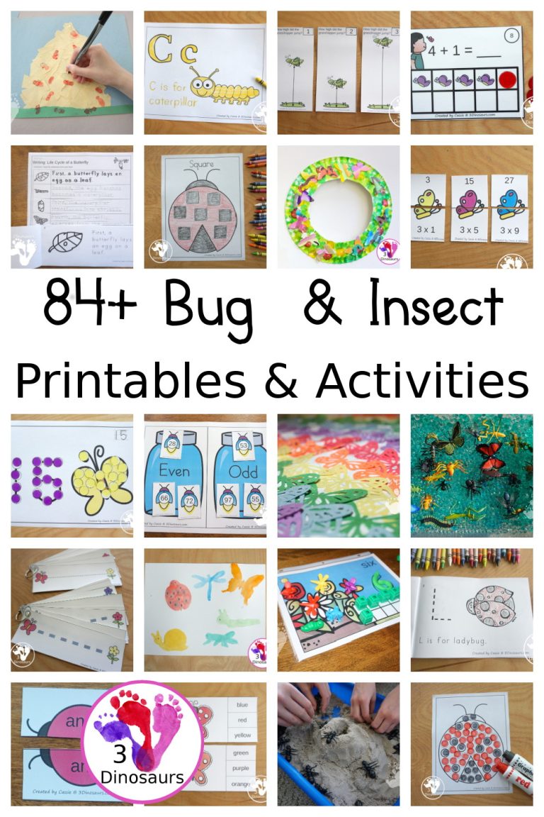 84+ Bug & Insect Printables & Activities for Kids