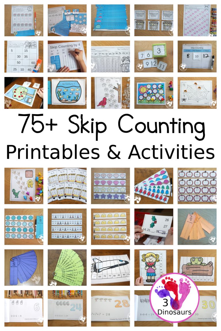 75+ Skip Counting Printables & Activities For Kids