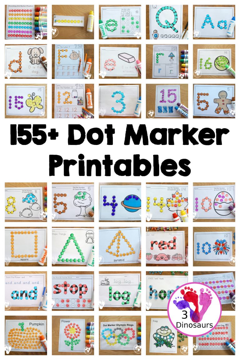 155+ Dot Marker Printables & Activities!