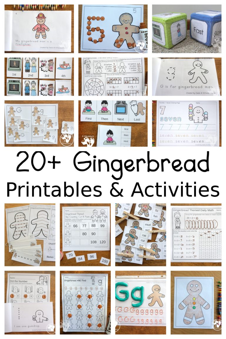 20+ Gingerbread & Gingerbread Man Activities & Printables