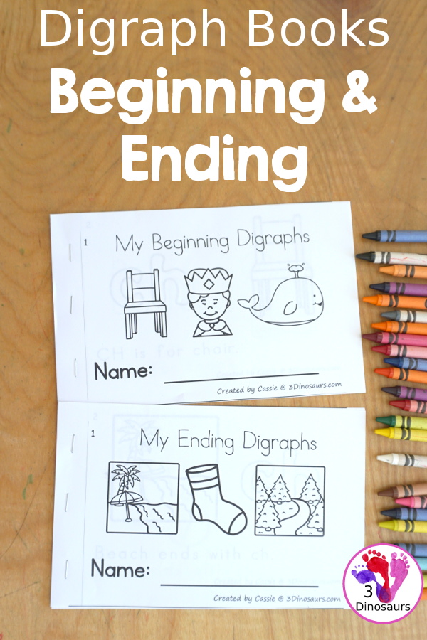 Digraph Easy Reader Books: Beginning Digraph Book & Ending Digraph Book