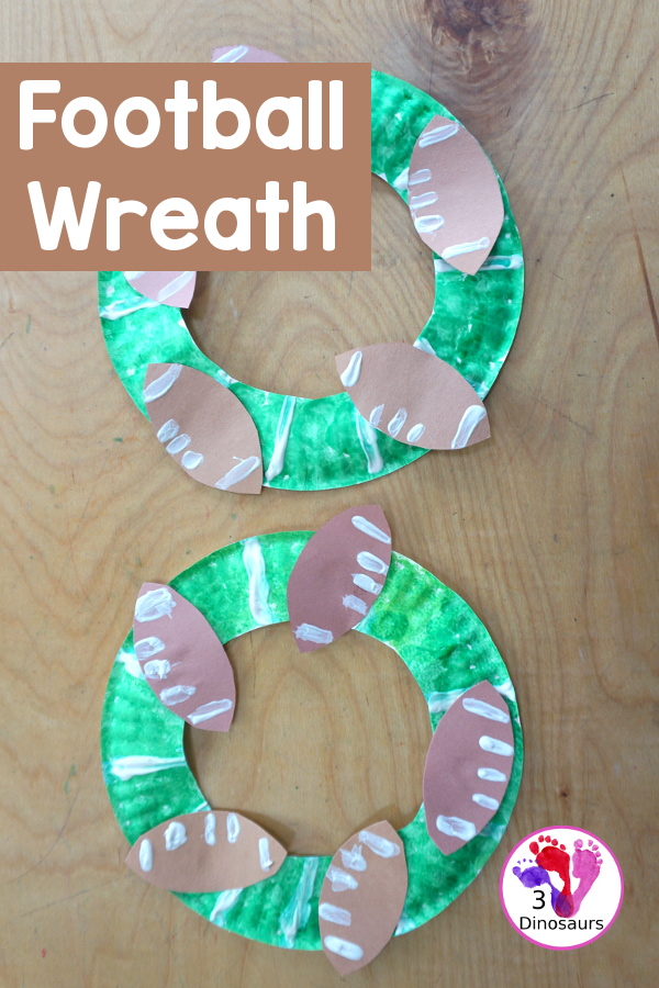 Football Wreath Craft For Kids