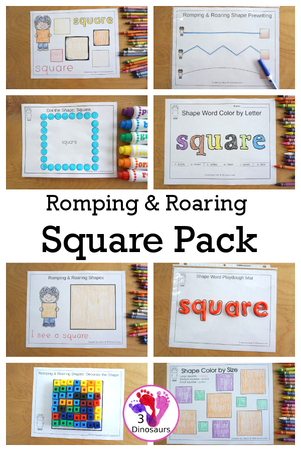 Free Romping & Roaring Square Pack