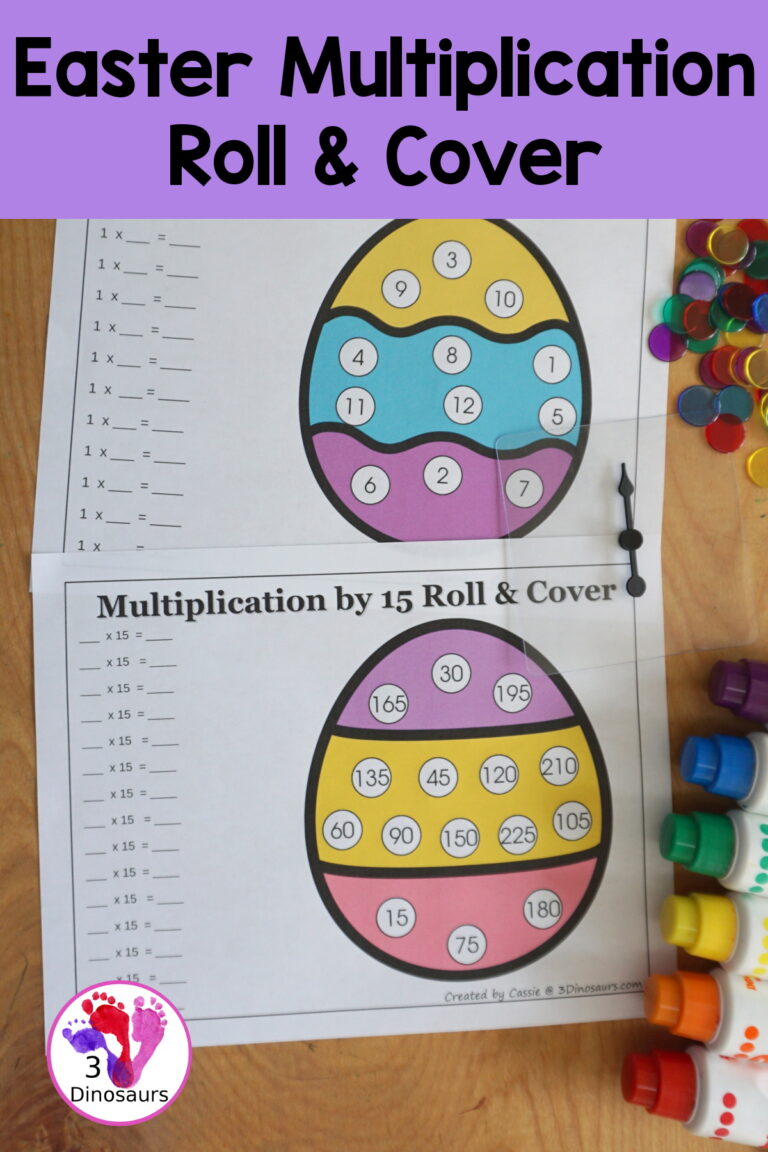 Easter Multiplication Roll & Cover