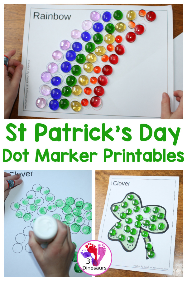 Free St Patrick’s Day Dot Markers Printables