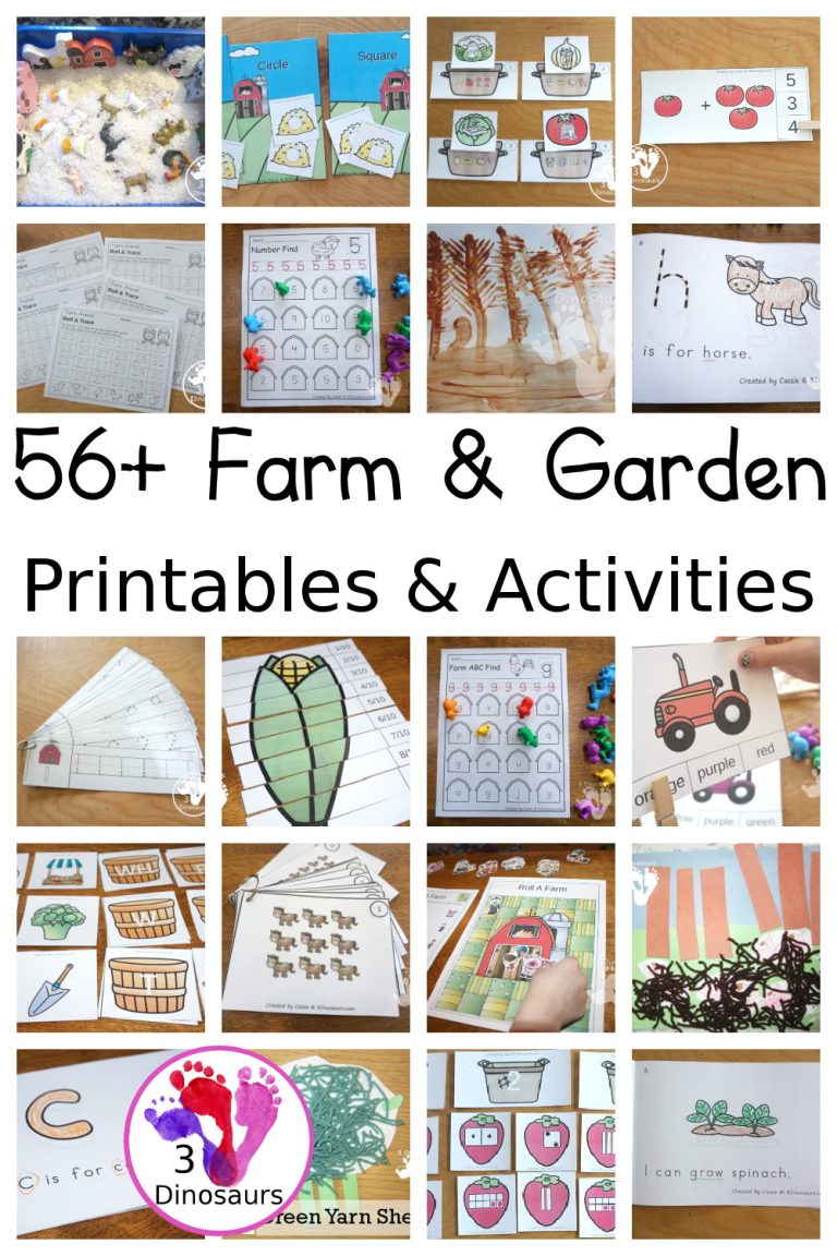 56+ Farm & Garden Activities & Printables