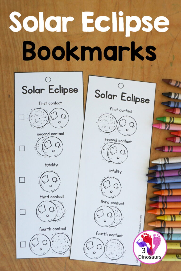 Free Total Solar Eclipse Bookmarks