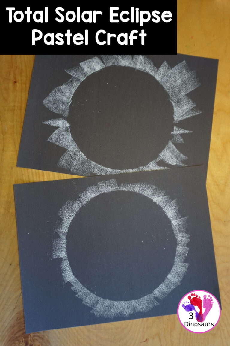 Total Solar Eclipse Pastel Craft