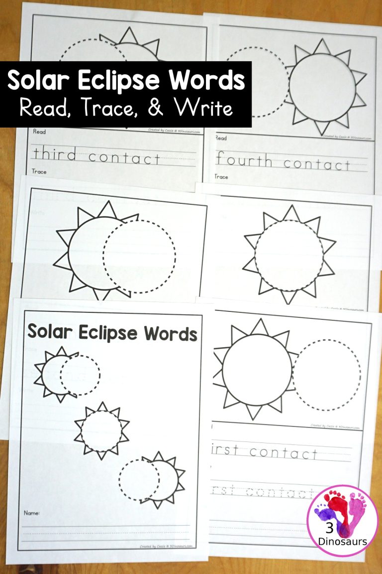 Free Solar Eclipse Words Book