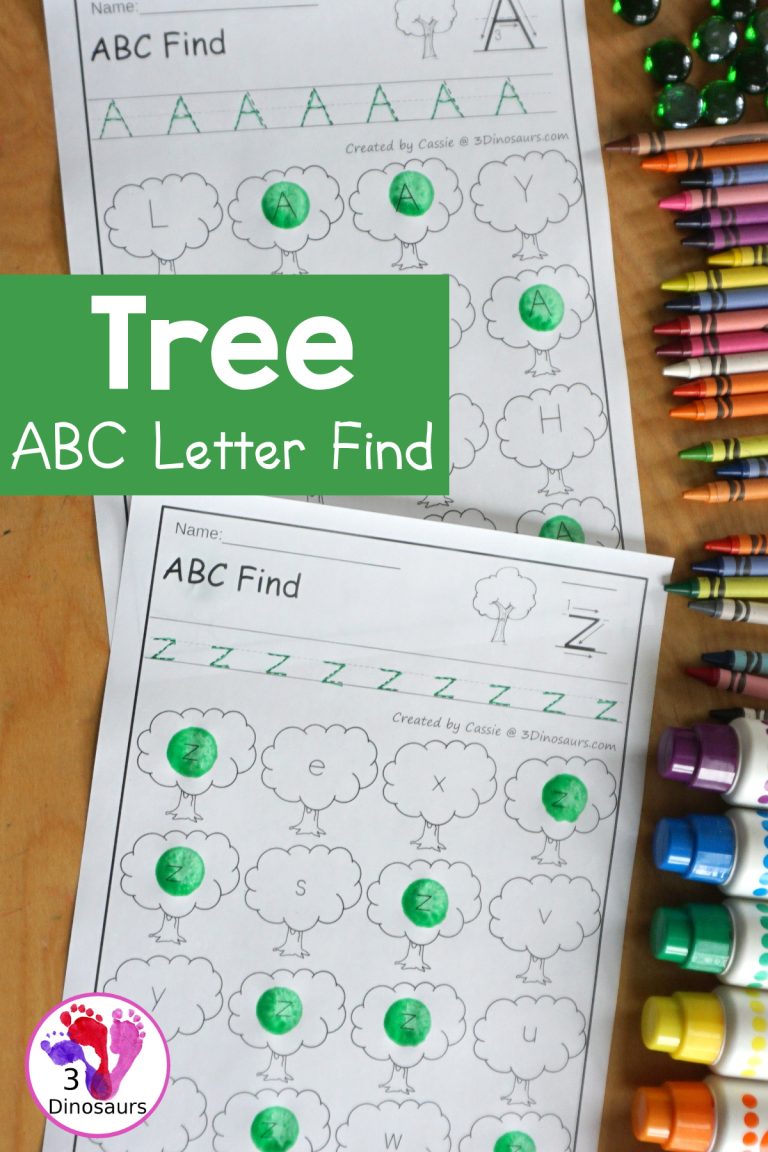 Tree ABC Letter Find Printables – All 26 letters of the Alphabet