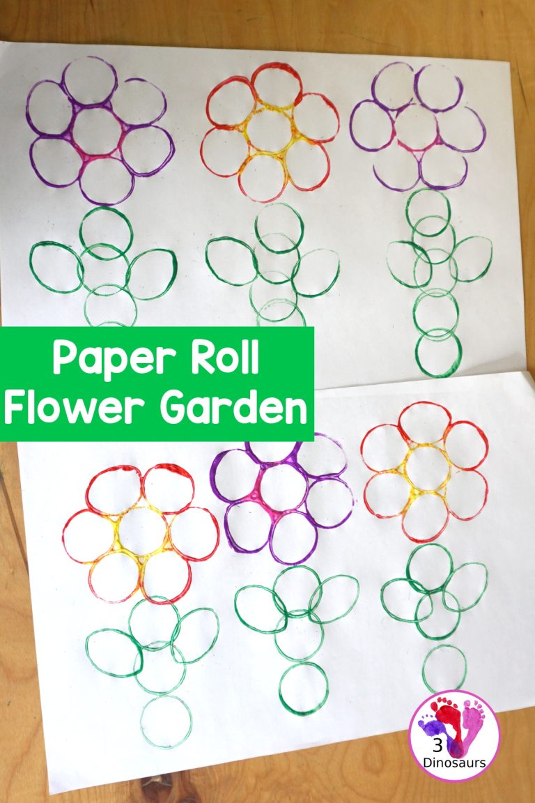 Paper Roll Flower Garden Painting