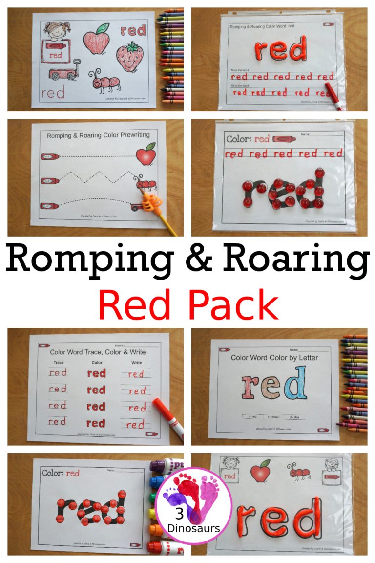 Free Romping & Roaring Color Pack Red