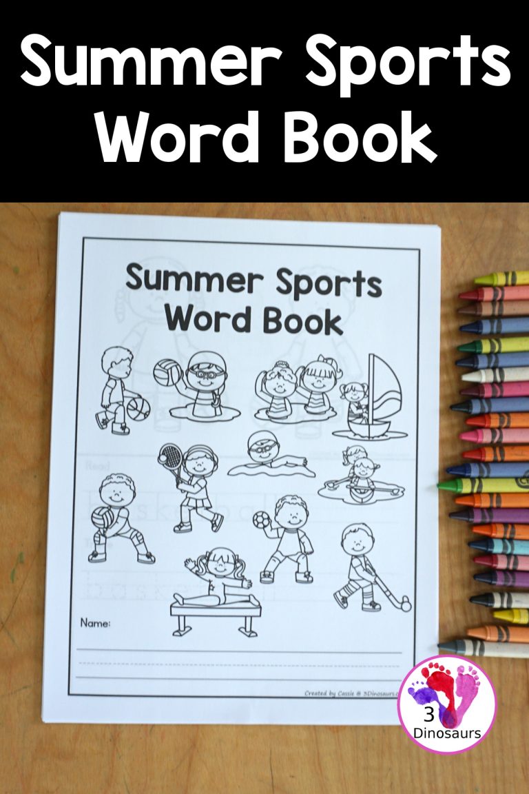 Free Summer Sports Words Book