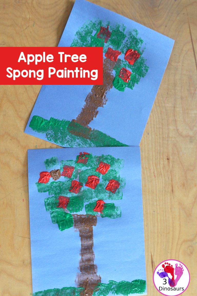 Sponge Painted Apple Tree.