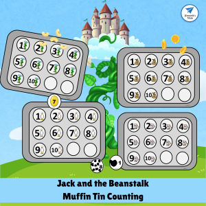 Jack and the Beanstalk Muffin Tin Counting Set