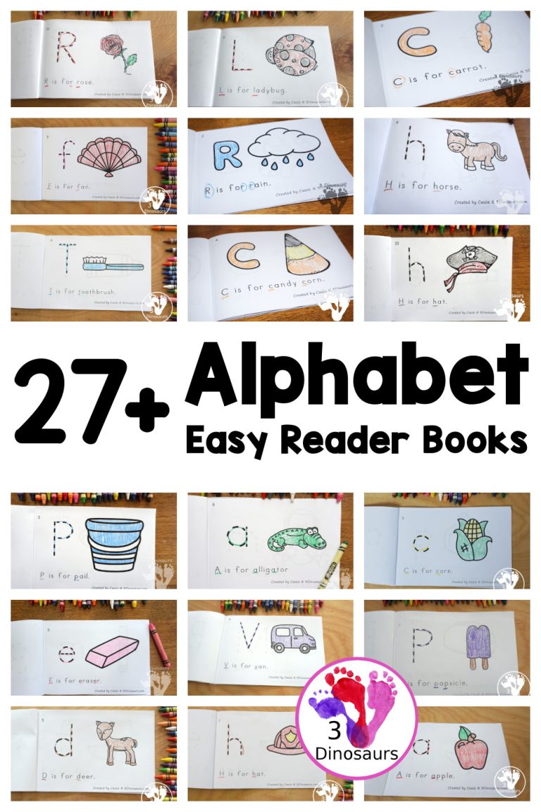 27+ ABC Letter Tracing & Coloring Easy Reader Books